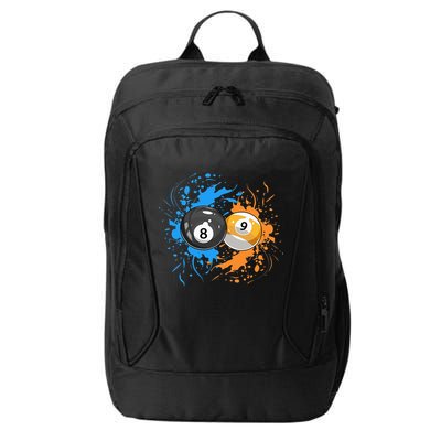 Cool Billiard Balls For 8 Ball And 9 Ball Player City Backpack