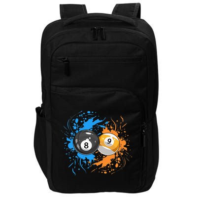 Cool Billiard Balls For 8 Ball And 9 Ball Player Impact Tech Backpack