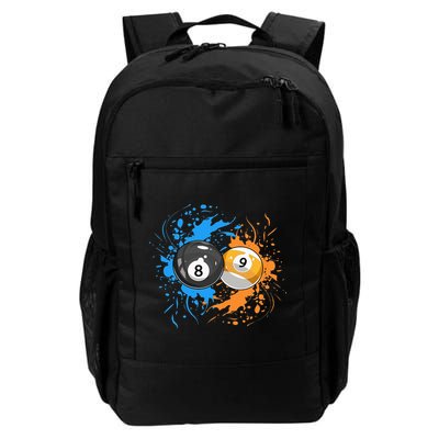 Cool Billiard Balls For 8 Ball And 9 Ball Player Backpack
