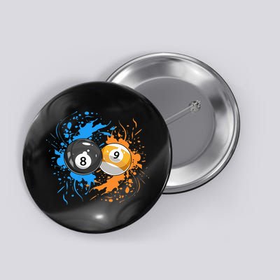 Cool Billiard Balls For 8 Ball And 9 Ball Player Button