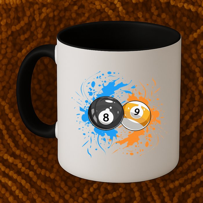Cool Billiard Balls For 8 Ball And 9 Ball Player Mug