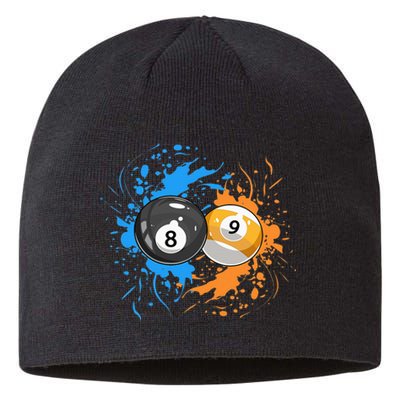 Cool Billiard Balls For 8 Ball And 9 Ball Player Sustainable Beanie