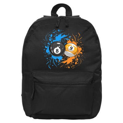 Cool Billiard Balls For 8 Ball And 9 Ball Player 16 in Basic Backpack