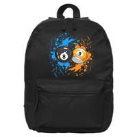Cool Billiard Balls For 8 Ball And 9 Ball Player 16 in Basic Backpack
