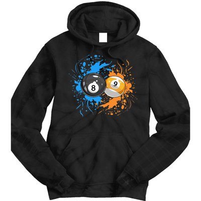 Cool Billiard Balls For 8 Ball And 9 Ball Player Tie Dye Hoodie