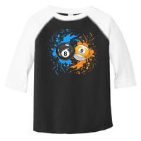 Cool Billiard Balls For 8 Ball And 9 Ball Player Toddler Fine Jersey T-Shirt
