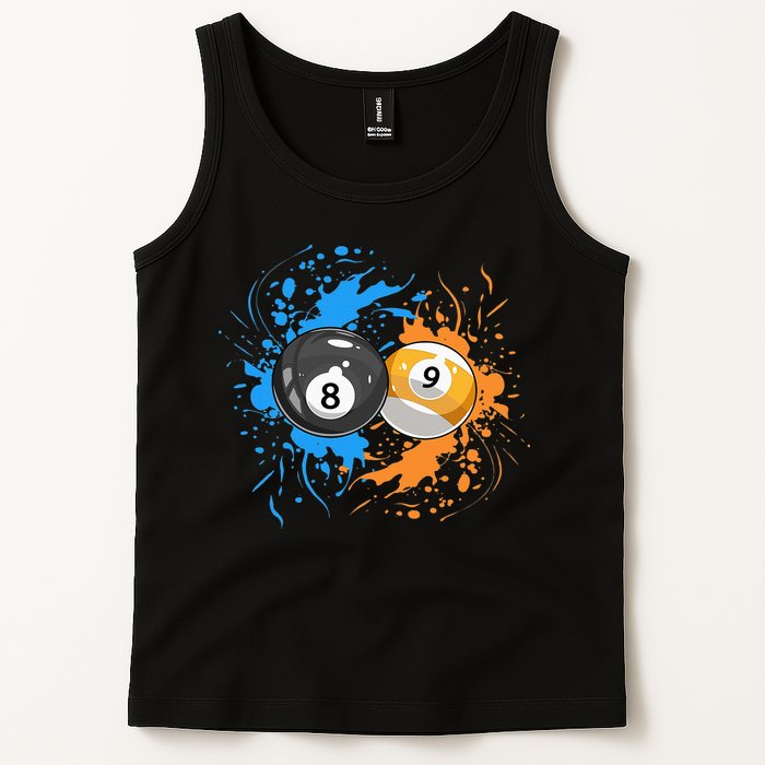Cool Billiard Balls For 8 Ball And 9 Ball Player Tank Top