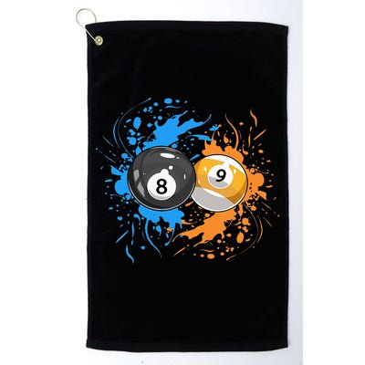 Cool Billiard Balls For 8 Ball And 9 Ball Player Golf Towel