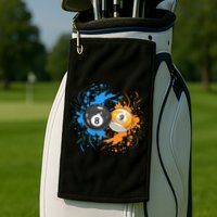 Cool Billiard Balls For 8 Ball And 9 Ball Player Golf Towel