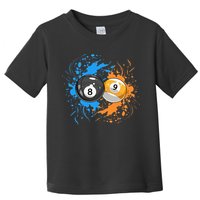 Cool Billiard Balls For 8 Ball And 9 Ball Player Toddler T-Shirt