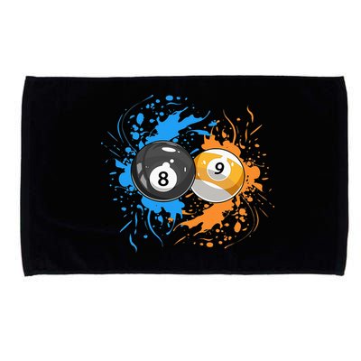 Cool Billiard Balls For 8 Ball And 9 Ball Player Microfiber Hand Towel