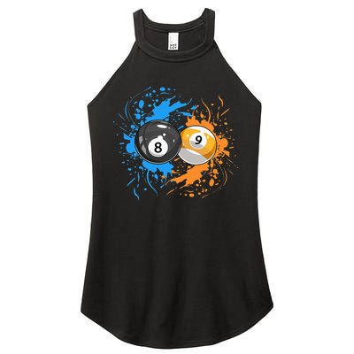 Cool Billiard Balls For 8 Ball And 9 Ball Player Women's Perfect Tri Rocker Tank