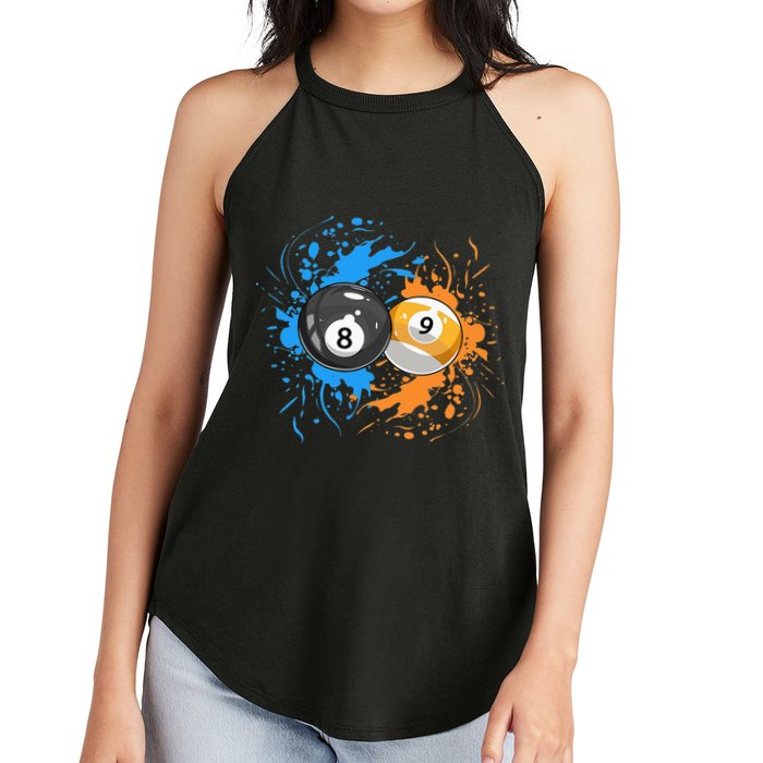 Cool Billiard Balls For 8 Ball And 9 Ball Player Women's Perfect Tri Rocker Tank
