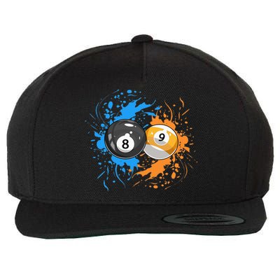 Cool Billiard Balls For 8 Ball And 9 Ball Player Wool Snapback Cap