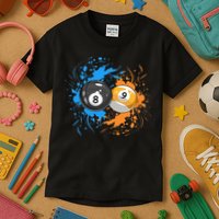 Cool Billiard Balls For 8 Ball And 9 Ball Player Kids T-Shirt