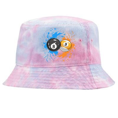 Cool Billiard Balls For 8 Ball And 9 Ball Player Tie-Dyed Bucket Hat