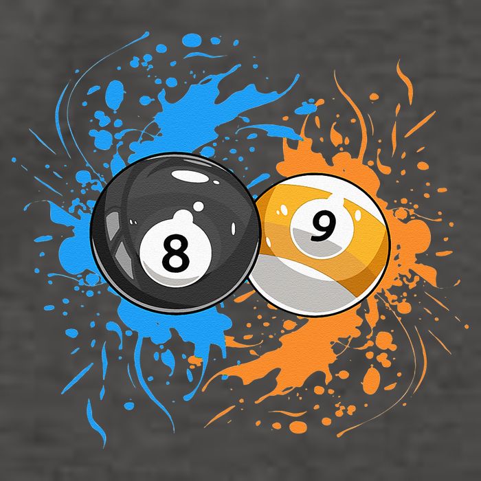 Cool Billiard Balls For 8 Ball And 9 Ball Player Vector Backpack
