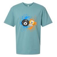 Cool Billiard Balls For 8 Ball And 9 Ball Player Sueded Cloud Jersey T-Shirt