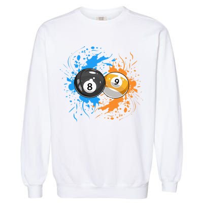 Cool Billiard Balls For 8 Ball And 9 Ball Player Garment-Dyed Sweatshirt