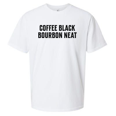 Coffee Black Bourbon Neat For Bourbon & Bourbon Fan Sueded Cloud Jersey T-Shirt