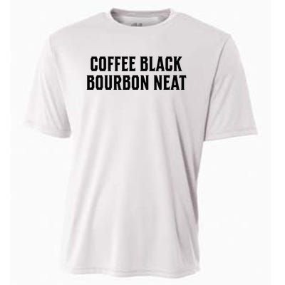 Coffee Black Bourbon Neat For Bourbon & Bourbon Fan Cooling Performance Crew T-Shirt