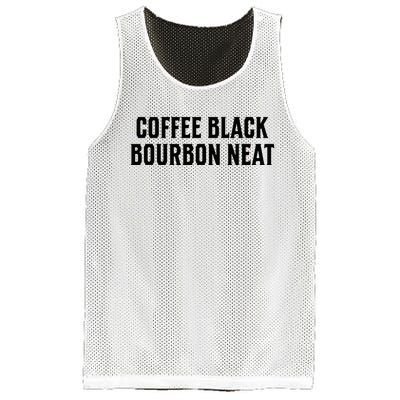 Coffee Black Bourbon Neat For Bourbon & Bourbon Fan Mesh Reversible Basketball Jersey Tank