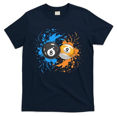 Cool Billiard Balls For 8 Ball And 9 Ball Player T-Shirt