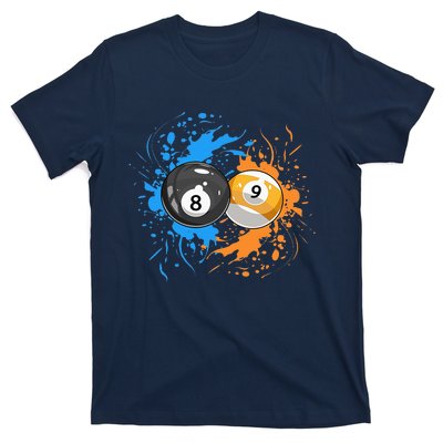 Cool Billiard Balls For 8 Ball And 9 Ball Player T-Shirt