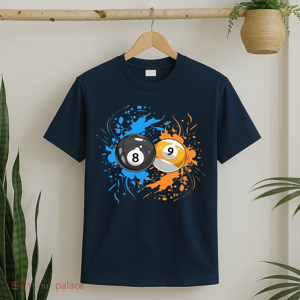 Cool Billiard Balls For 8 Ball And 9 Ball Player T-Shirt