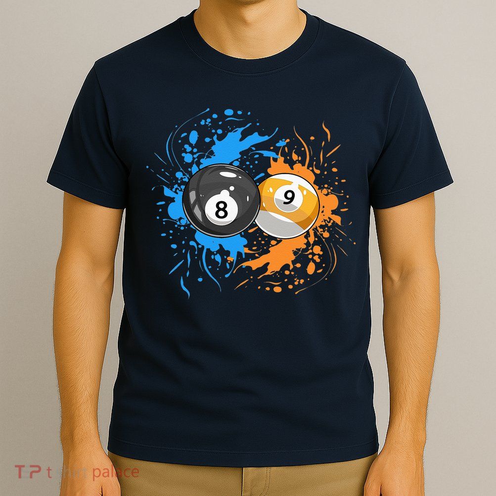 Cool Billiard Balls For 8 Ball And 9 Ball Player T-Shirt