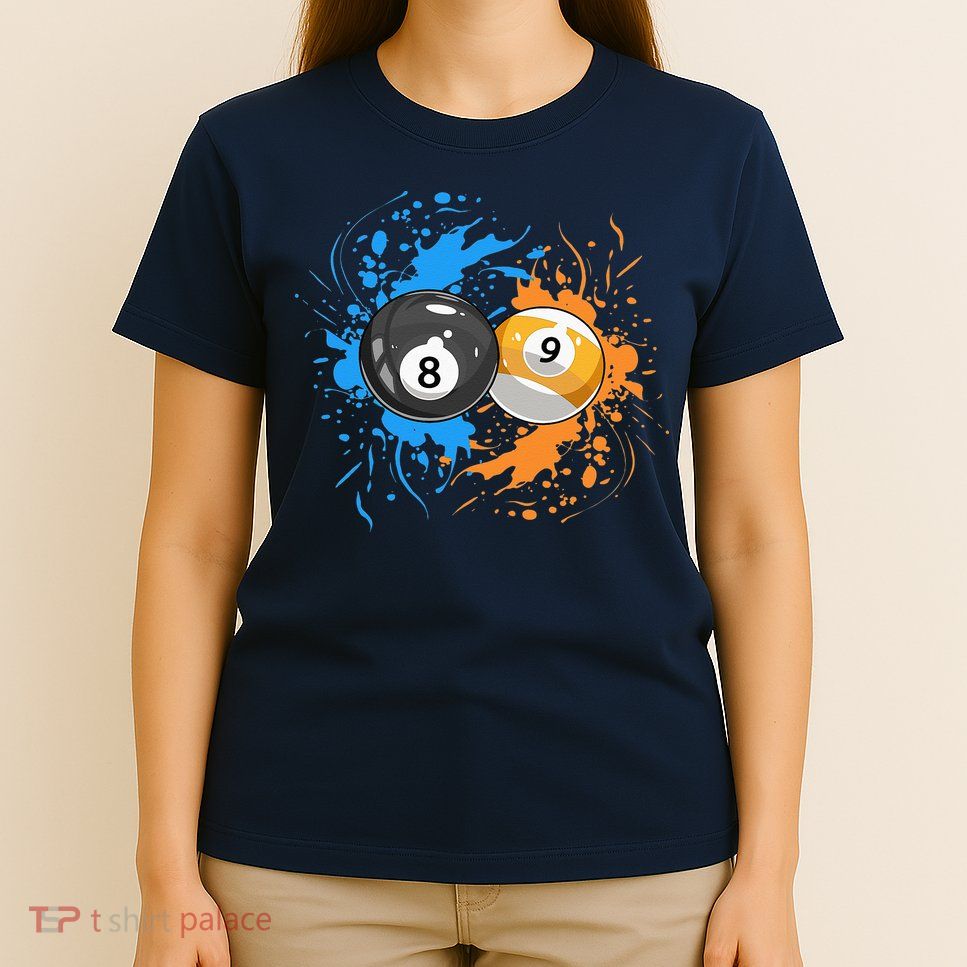 Cool Billiard Balls For 8 Ball And 9 Ball Player T-Shirt