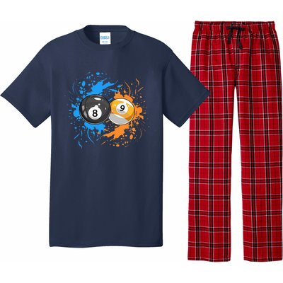 Cool Billiard Balls For 8 Ball And 9 Ball Player Pajama Set