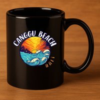 Canggu Beach Bali Paradise 11oz C Handle Ceramic Mug