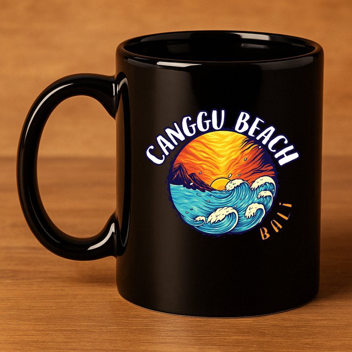 Canggu Beach Bali Paradise 11oz C Handle Ceramic Mug
