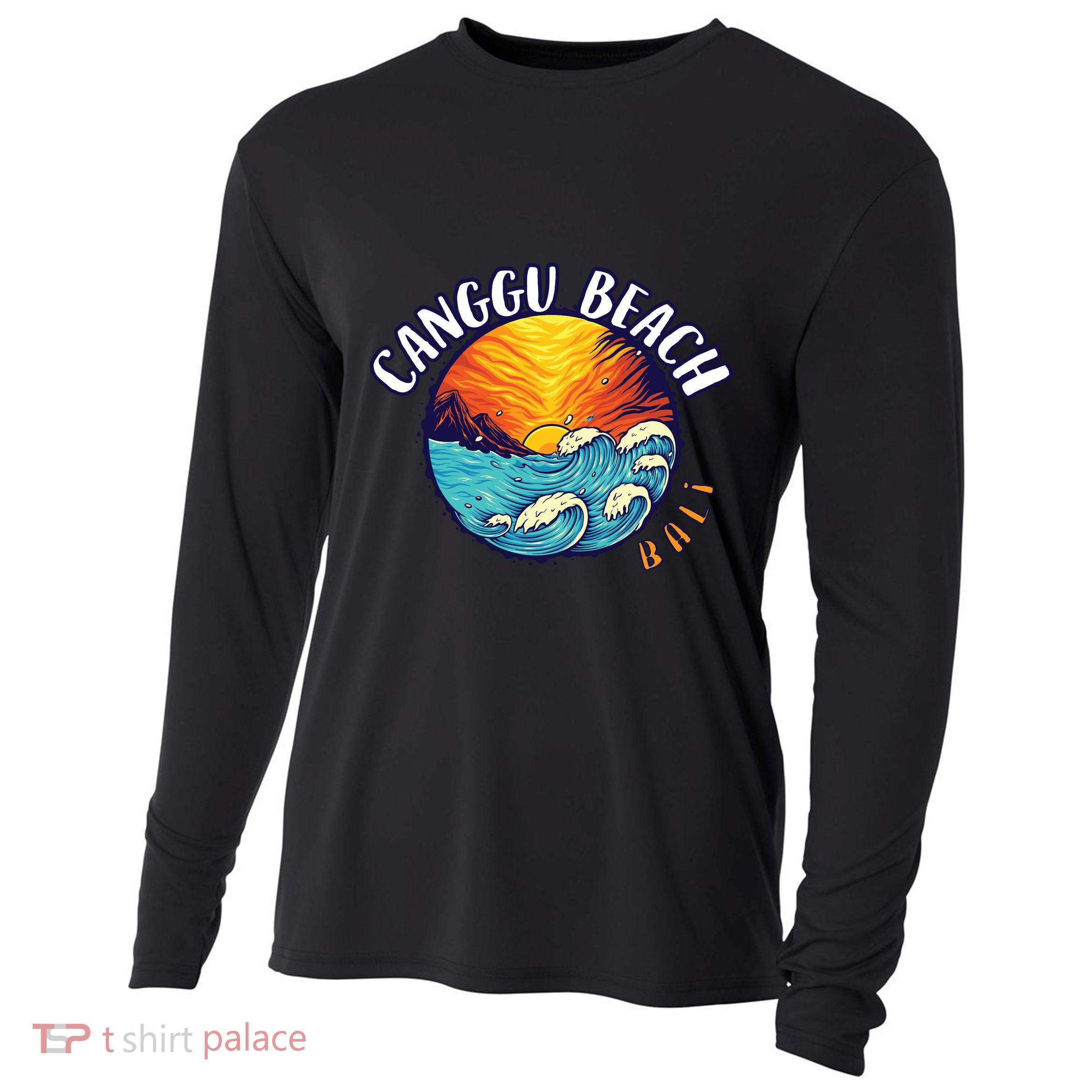 Canggu Beach Bali Paradise Cooling Performance Long Sleeve Crew
