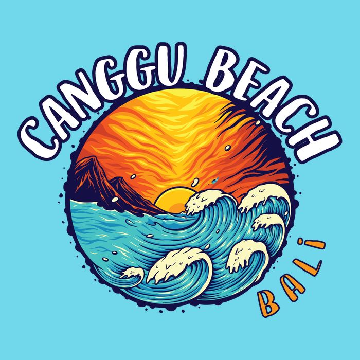 Canggu Beach Bali Paradise Button