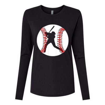 Cool Baseball Baseball Players And Fans Womens Cotton Relaxed Long Sleeve T-Shirt