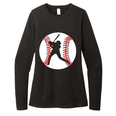 Cool Baseball Baseball Players And Fans Womens CVC Long Sleeve Shirt