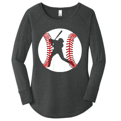 Cool Baseball Baseball Players And Fans Women's Perfect Tri Tunic Long Sleeve Shirt