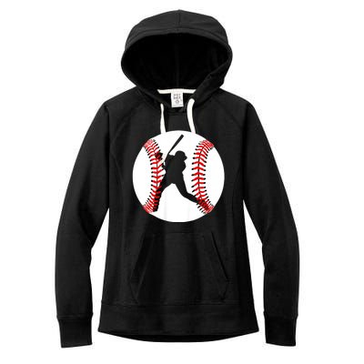 Cool Baseball Baseball Players And Fans Women's Fleece Hoodie