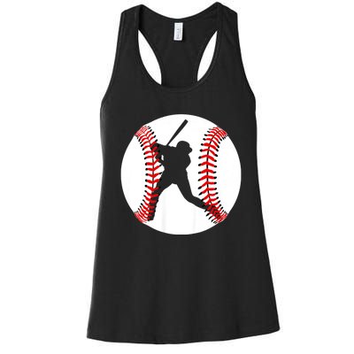 Cool Baseball Baseball Players And Fans Women's Racerback Tank