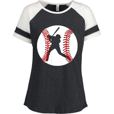 Cool Baseball Baseball Players And Fans Enza Ladies Jersey Colorblock Tee