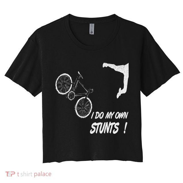 Cyclist Bike, Bicycle Crash Accident Humor Funny Bikes Crop Top