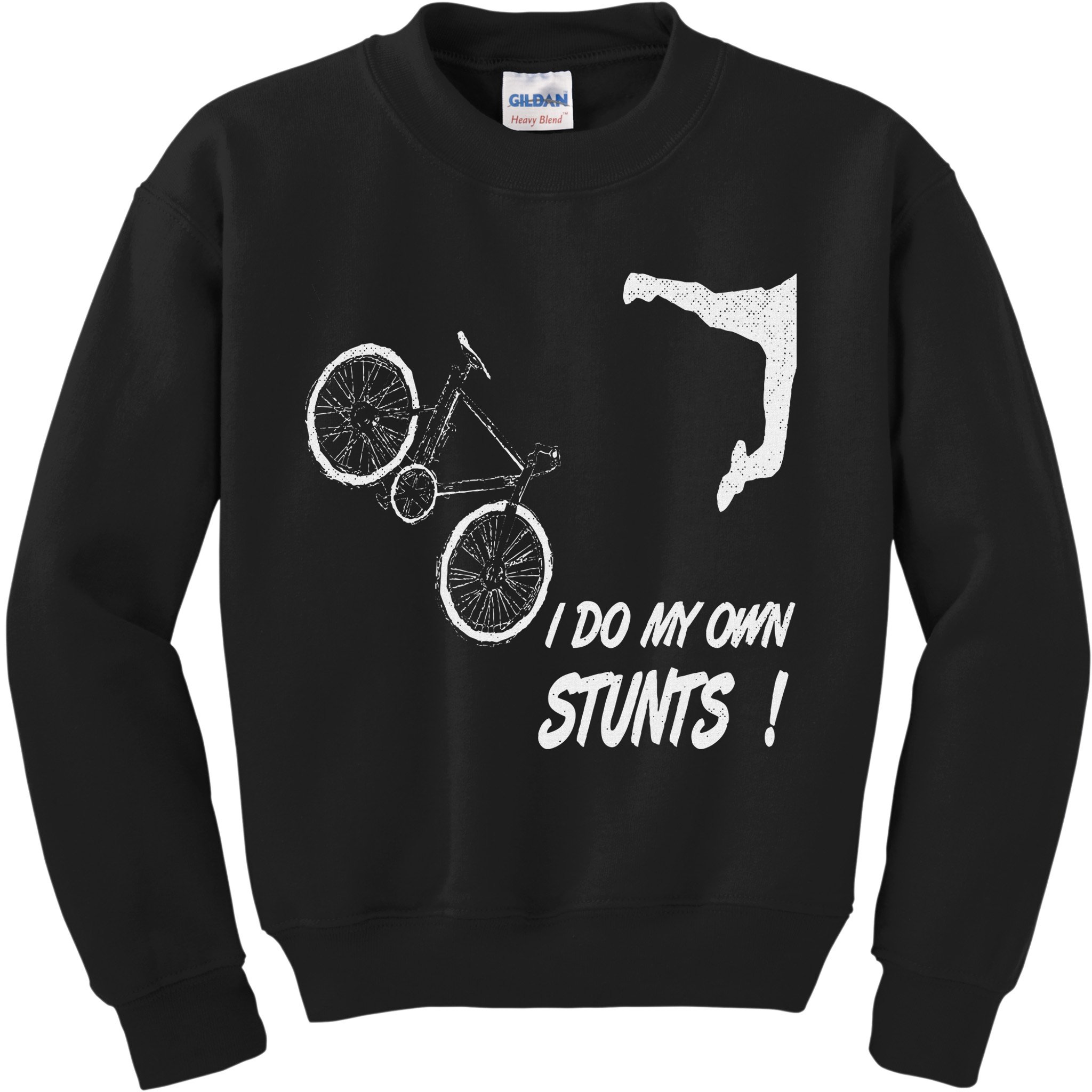 Cyclist Bike, Bicycle Crash Accident Humor Funny Bikes Kids Sweatshirt
