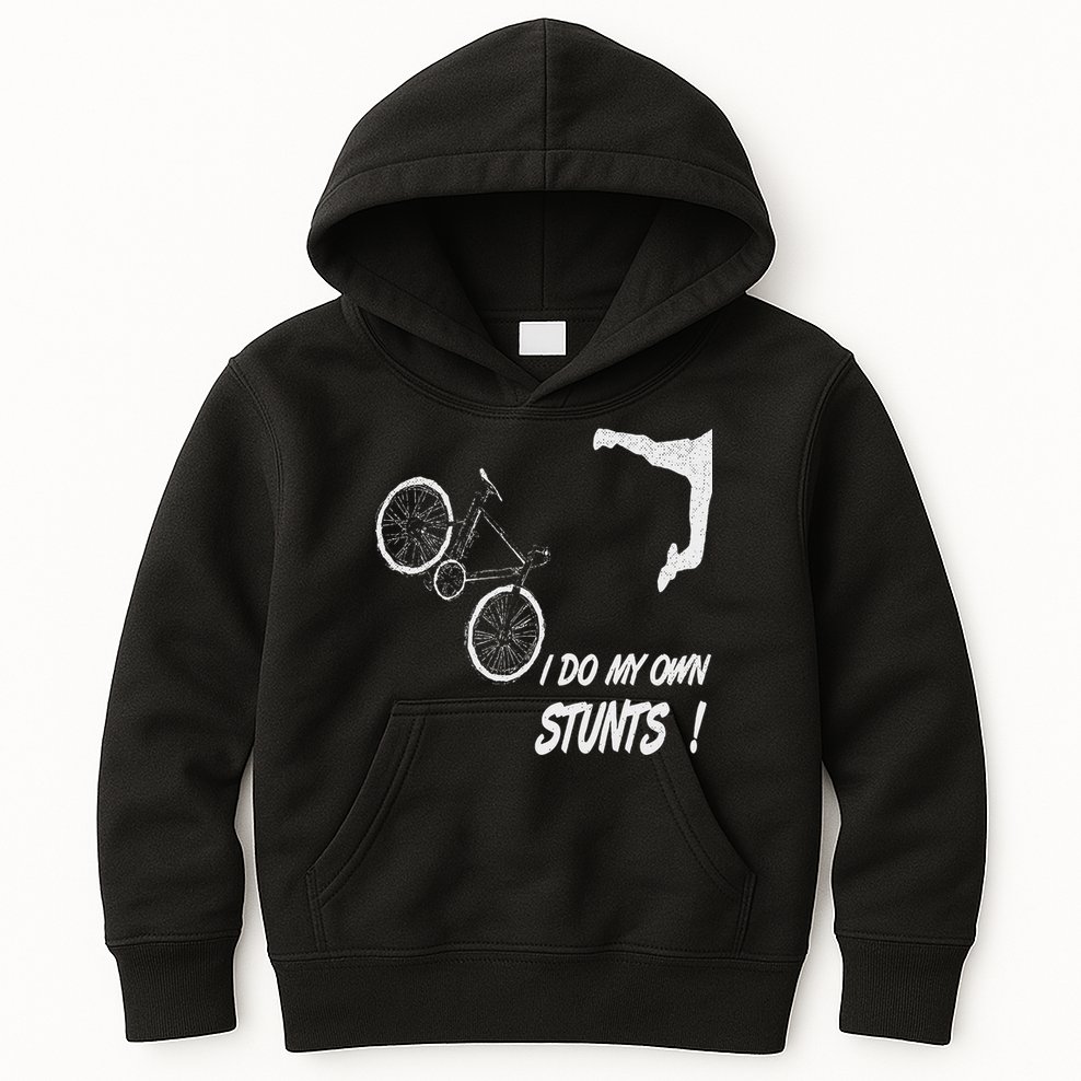 Cyclist Bike, Bicycle Crash Accident Humor Funny Bikes Kids Hoodie