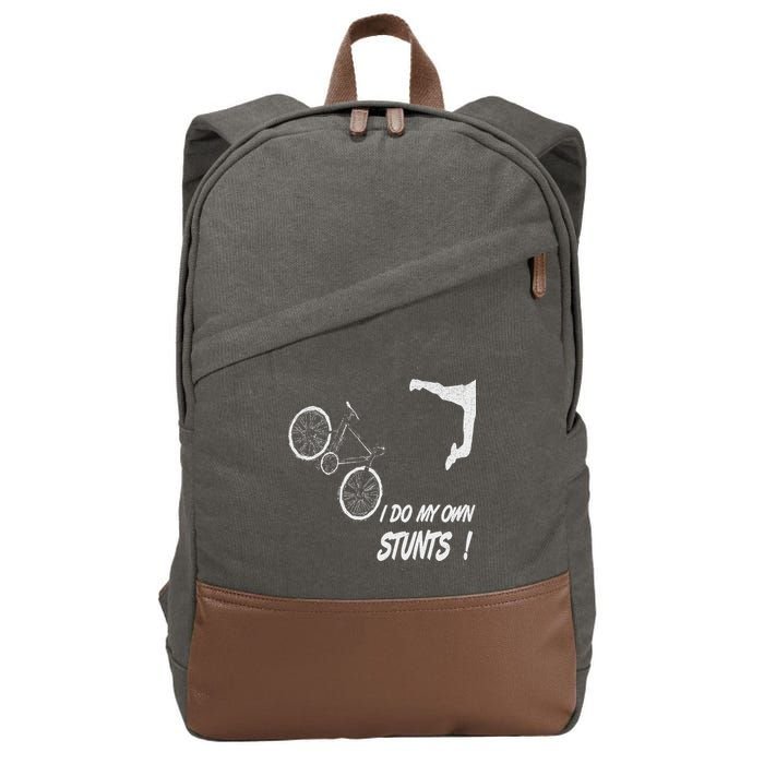 Cyclist Bike, Bicycle Crash Accident Humor Funny Bikes Cotton Canvas Backpack
