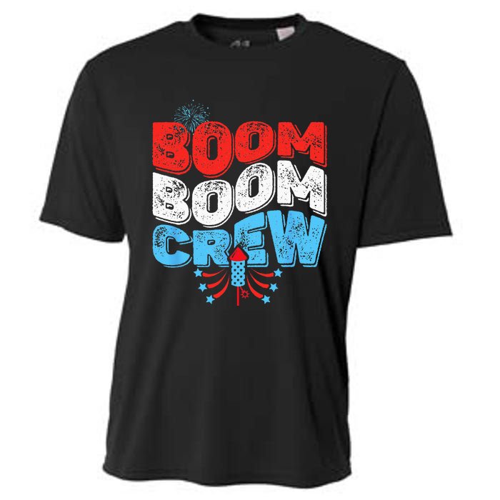 Cute Boom Boom Crew 4th of July Fireworks Family Matching Cooling Performance Crew T-Shirt