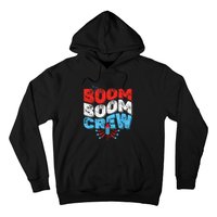 Cute Boom Boom Crew 4th of July Fireworks Family Matching Hoodie