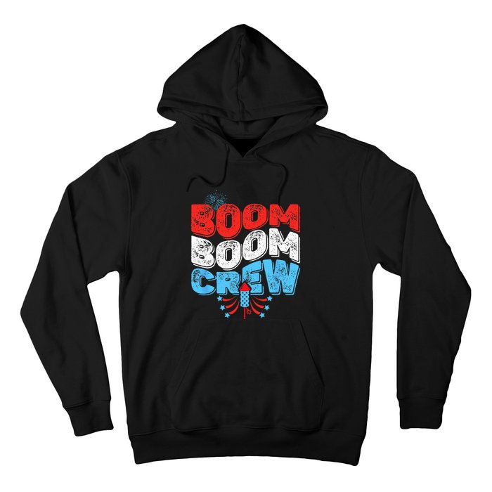 Cute Boom Boom Crew 4th of July Fireworks Family Matching Hoodie