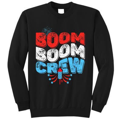 Cute Boom Boom Crew 4th of July Fireworks Family Matching Sweatshirt